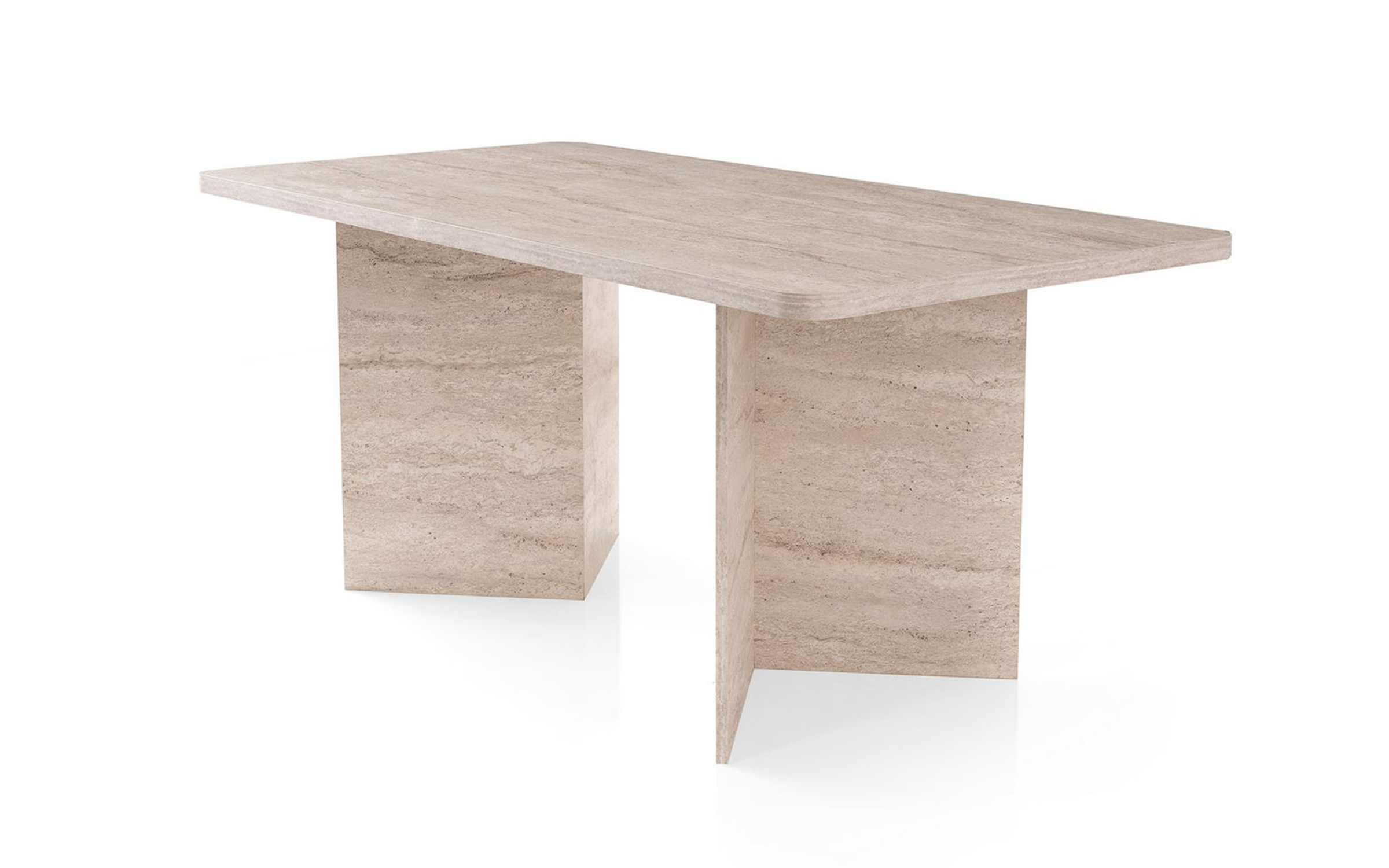 Dining table Siela, travertine decor  7
